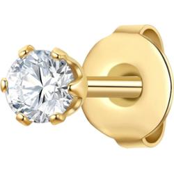 True Rebels Kolczyki Stal nierdzewna Żółte złoto 1 ct Męskie