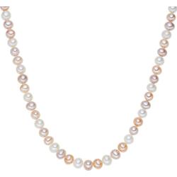 Valero Pearls Naszyjnik z pereł srebro wysokiej próby Perła hodowlana słodkowodna srebrny Naszyjniki 1 ct Damski