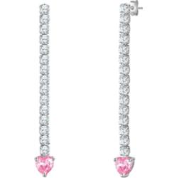 Glanzstücke München Kolczyki Serce z Srebro wysokiej próby w Srebrny 1 ct Damski