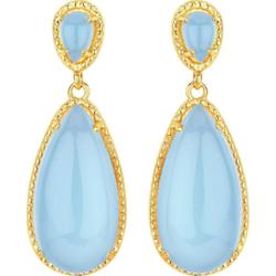 Rafaela Donata Kolczyki Srebro wysokiej próby Żółte złoto 1 ct Damski