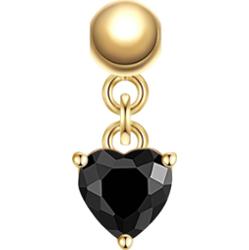 Glanzstücke München Charm Serce Srebro wysokiej próby Żółte złoto Wisiorki 1 ct Damski