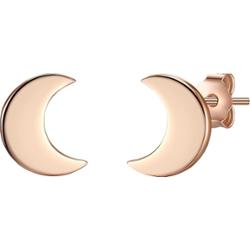 Glanzstücke München Srebrne kolczyki sztyfty Księżyc srebro wysokiej próby różowe złoto Kolczyki 1 ct Damski