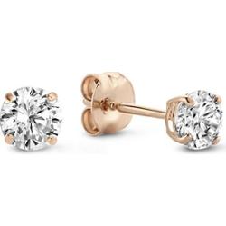 Isabel Bernard Sztyft Isabel Bernard La Concorde Lourdes - 14-karatowe różowe złoto Kolczyki 1 ct Damski