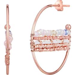 Yokoamii Kolczyki Mosiadz Różowy złoty 1 ct Damski