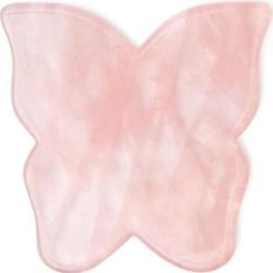 Crystallove Płytka Motylek do masażu twarzy Gua Sha z Kwarcu Różowego Urządzenia do masażu twarzy 1 ct
