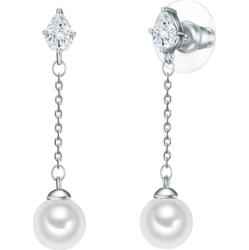 Lulu & Jane Mosiadz Cyrkonia Sztuczna perła Kolczyki 1 ct Damski