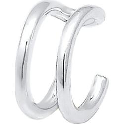 Elli Opaska zaciskowa na uszy Single Geo Basic Minimal wykonana z 925 sztuk srebra próby 925 Sterlingów pozłacana Nausznice 1 ct Damski