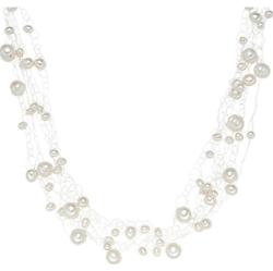 Valero Pearls Naszyjnik z pereł srebro wysokiej próby Perła hodowlana słodkowodna srebrny Naszyjniki 1 ct Damski