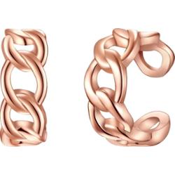 Lulu & Jane Kolczyki Mosiadz Różowy złoty 1 ct Damski