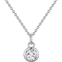 Rafaela Donata Naszyjnik srebrny srebro wysokiej próby Cyrkonia srebrny Naszyjniki 1 ct Damski