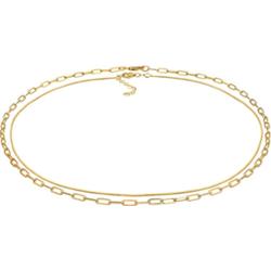 Elli PREMIUM Damski choker zestaw Basic wykonany ze srebra próby 925 Sterling Silver Naszyjniki 1 ct