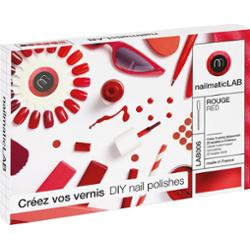 Nailmatic DIY NAIL POLISHES RED – ZESTAW DO TWORZENIA 5 NATURALNYCH LAKIERÓW W ODCIENIACH CZERWIENI Zestawy do paznokci 1 ct