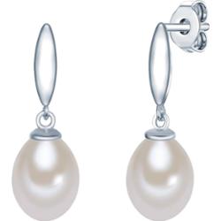 Valero Pearls Kolczyki sztyfty z perłą srebro wysokiej próby Perła hodowlana słodkowodna srebrny 1 ct Damski