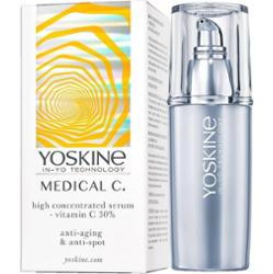 Yoskine MEDICAL C Yoskine Medical C. Mocno Skoncentrowane Serum z Witaminą C 30% Przeciw zmarszczkom i przebarwieniom, 30 ml Glow Serum Damski