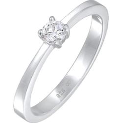 Elli DIAMONDS Damski pierścionek zaręczynowy Solitaire z diamentami wyhodowanymi w laboratorium (0,17 ct) ze srebra 925 Sterling Silver Pierścionki 1