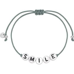 Glanzstücke München Bransoletka SMILE z srebra próby 925 w kolorze srebrnym Bransoletki 1 ct Damski