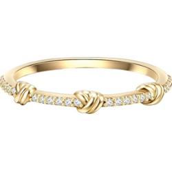 Glanzstücke München Srebrny pierścionek srebro wysokiej próby Cyrkonia żółte złoto Pierścionki 1 ct Damski