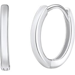 Rafaela Donata Srebrne kolczyki kreole srebro wysokiej próby srebrny Kolczyki 1 ct Damski