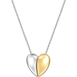 Yokoamii Naszyjnik Serce z pozlacanego mosiadzu Naszyjniki 1 ct Damski