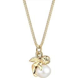 Elli Damski Aniołek z perłą hodowlana słodkowodną w srebrze 925 Sterling Silver Naszyjniki 1 ct