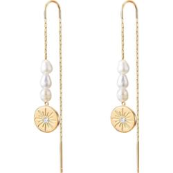 Valero Pearls Stal nierdzewna Preciosa Perła hodowlana słodkowodna Kolczyki 1 ct Damski