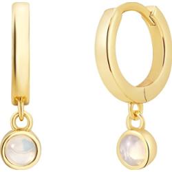 Glanzstücke München Kolczyki z Srebro wysokiej próby w Żółte złoto 1 ct Damski