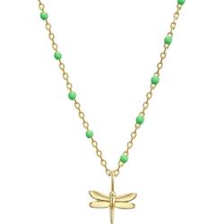 Glanzstücke München Naszyjnik srebrny srebro wysokiej próby żółte złoto Naszyjniki 1 ct Damski