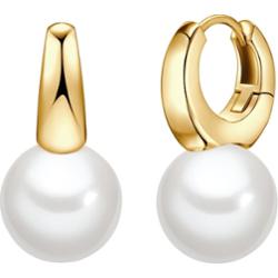 Lulu & Jane Kolczyki Mosiadz Żółte złoto 1 ct Damski