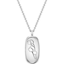 Glanzstücke München Łańcuszek Kwiat Srebro wysokiej próby Srebrny Naszyjniki 1 ct Damski