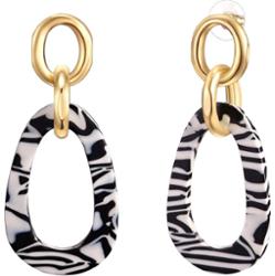 Lulu & Jane Stop metali Akryl Kolczyki 1 ct Damski