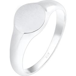 Elli Siegelring Royal Matt Geo Basic Trend 925 Silber Pierścionki 1 ct Damski