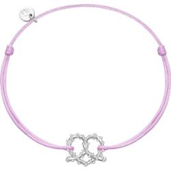 Glanzstücke München Bransoletka Precel serce Srebro wysokiej próby Srebrny Bransoletki 1 ct Damski