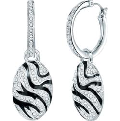 Lulu & Jane Stop metali Zdobienie kryształkami Swarovski® Kolczyki koła 1 ct Damski