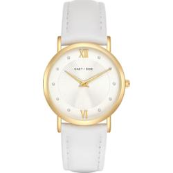 EASTSIDE Zegarek kwarcowy Skóra naturalna Biały Zegarki damskie 1 ct Damski