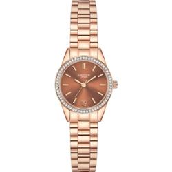 Glanzstücke München Zegarek na reke ze stali nierdzewnej w kolorze rózowego zlota Zegarki damskie 1 ct Damski