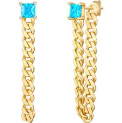 Glanzstücke München Kolczyki z Srebro wysokiej próby w Żółte złoto 1 ct Damski