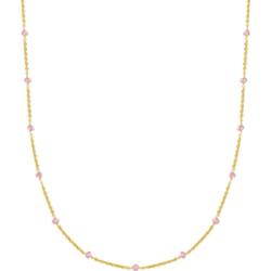 Glanzstücke München Łańcuszek Srebro wysokiej próby Żółte złoto Naszyjniki 1 ct Damski