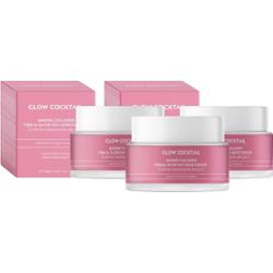 Glow Cocktail Trio kremów na dzień Collagen Glow Kremy przeciwzmarszczkowe 150 ml Damski