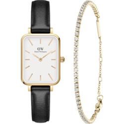 Daniel Wellington Kobiety zestaw prezentowy Quadro - stal nierdzewna i skóra Zestawy 1 ct Damski