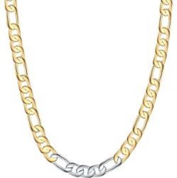 Lulu & Jane Łańcuszek z Mosiadz w Srebrny/żółte złoto Naszyjniki 1 ct Damski