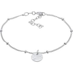 Elli Damska kulka Disc młotkowaną ze srebra próby 925 Sterling Silver Bransoletki 1 ct Damski