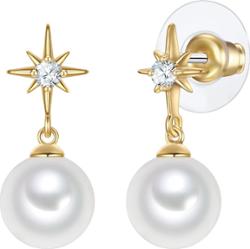 Yokoamii Kolczyki z Mosiadz w Żółte złoto 1 ct Damski