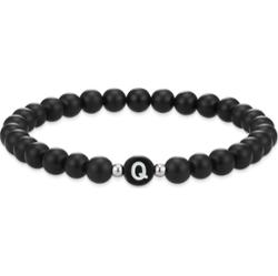 EASTSIDE Bransoletka z kamieniem szlachetnym Litery Agat czarny Bransoletki 1 ct