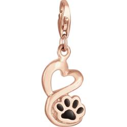 Nenalina Uroki Damski wisiorek Charm łapka serce wykonany ze srebra próby 925 Wisiorki 1 ct