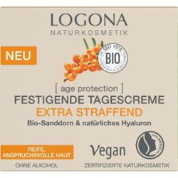 Logona Age Protection Ujędrniający silnie liftingujący krem na dzień z organicznym rokitnikiem i kwasem hialuronowym Kremy do twarzy 50 ml
