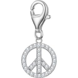Glanzstücke München Charm Peace Srebro wysokiej próby Srebrny Wisiorki 1 ct Damski