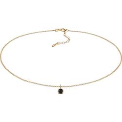 Elli Damski wisiorek choker solitaire basic z cyrkoniami ze srebra próby 925 Sterling Silver Naszyjniki 1 ct