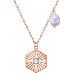 Valero Pearls Stal nierdzewna Preciosa Perła hodowlana słodkowodna Naszyjniki 1 ct Damski