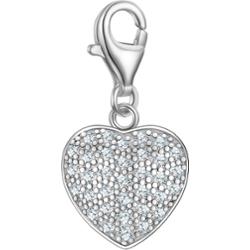 Rafaela Donata Charm Serce z Srebro wysokiej próby w Srebrny Wisiorki 1 ct Damski