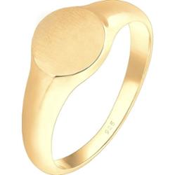 Elli Siegelring Royal Matt Geo Basic Trend 925 Silber Pierścionki 1 ct Damski